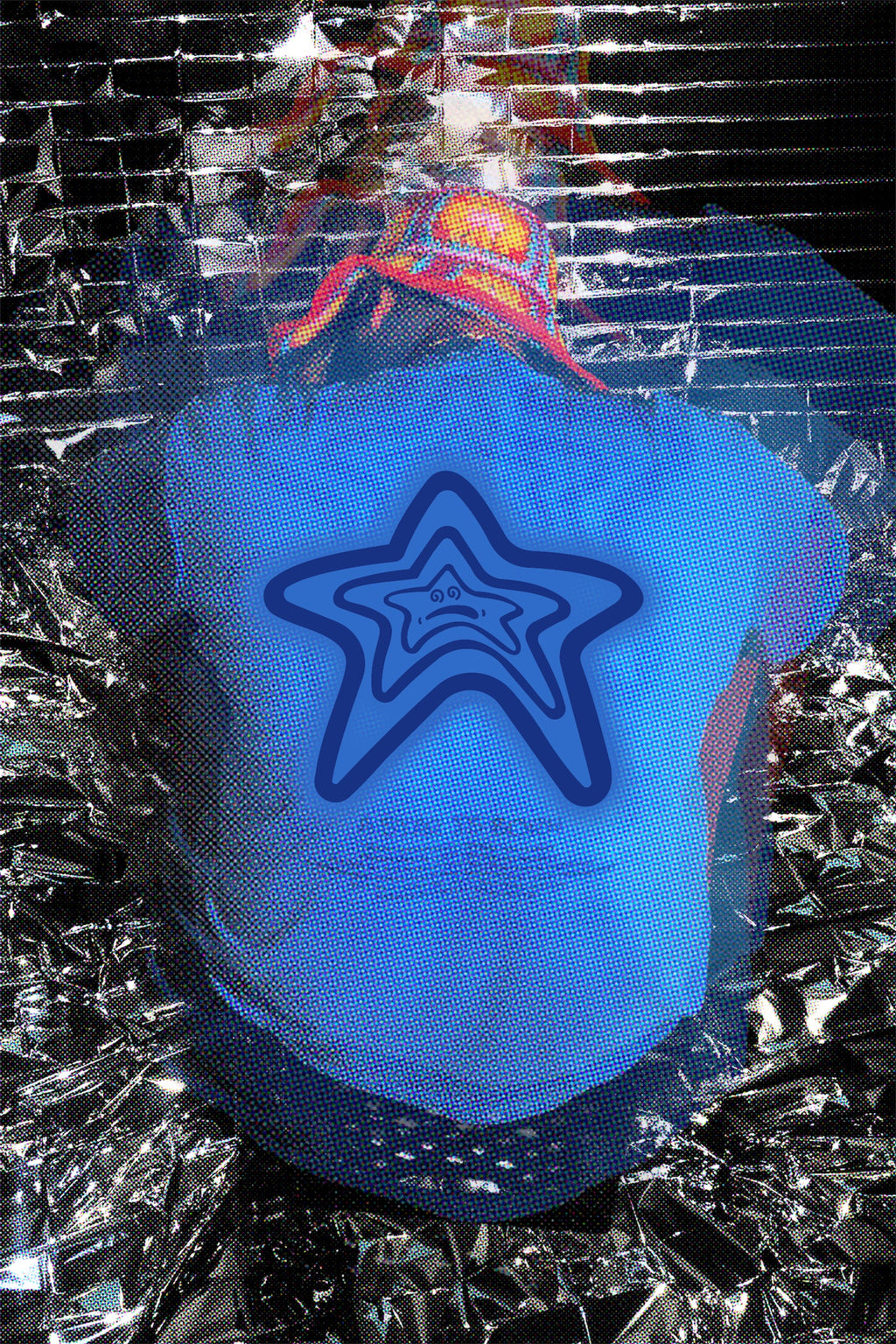 BLUE STARBURST TEE