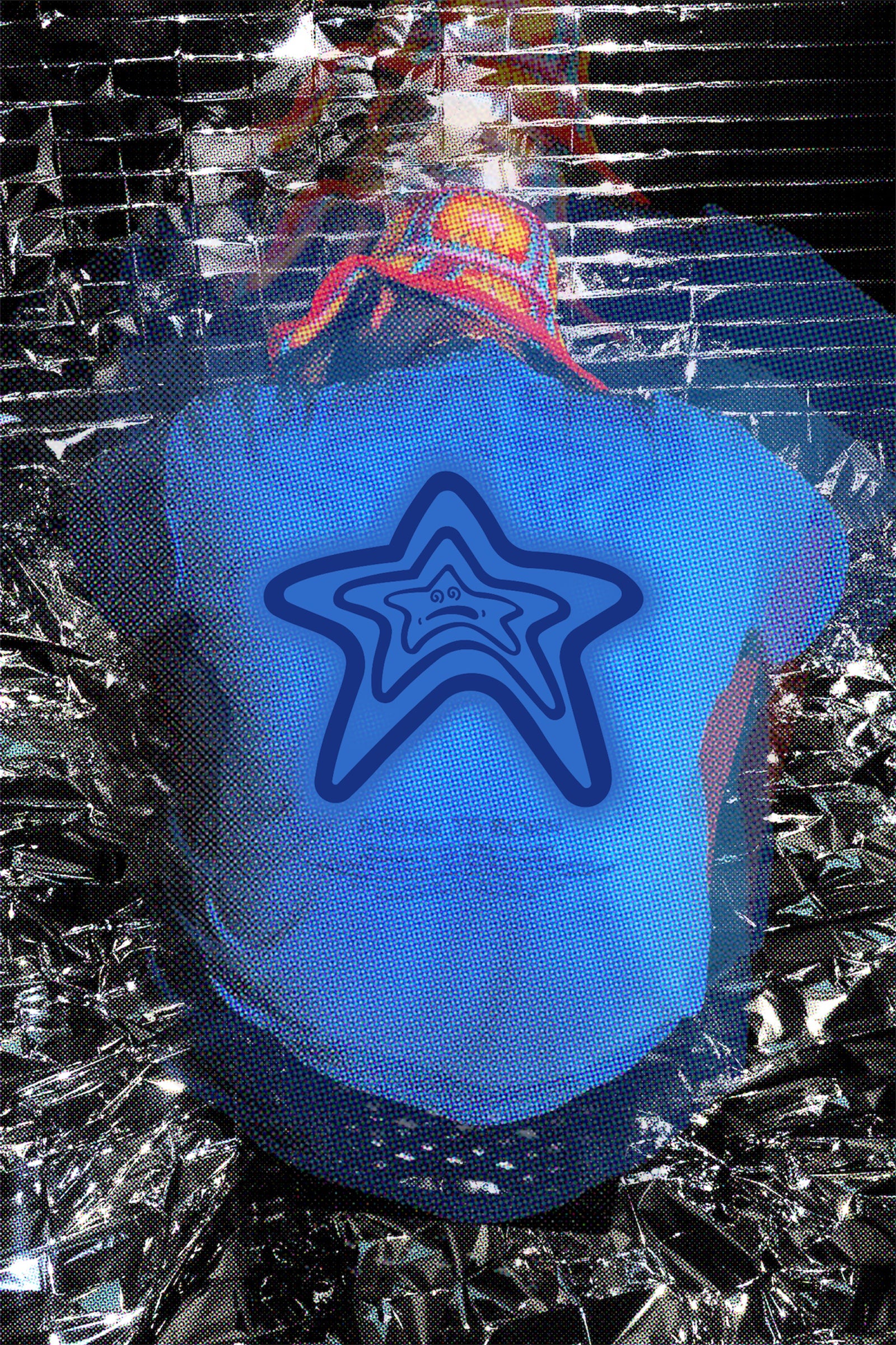 BLUE STARBURST TEE