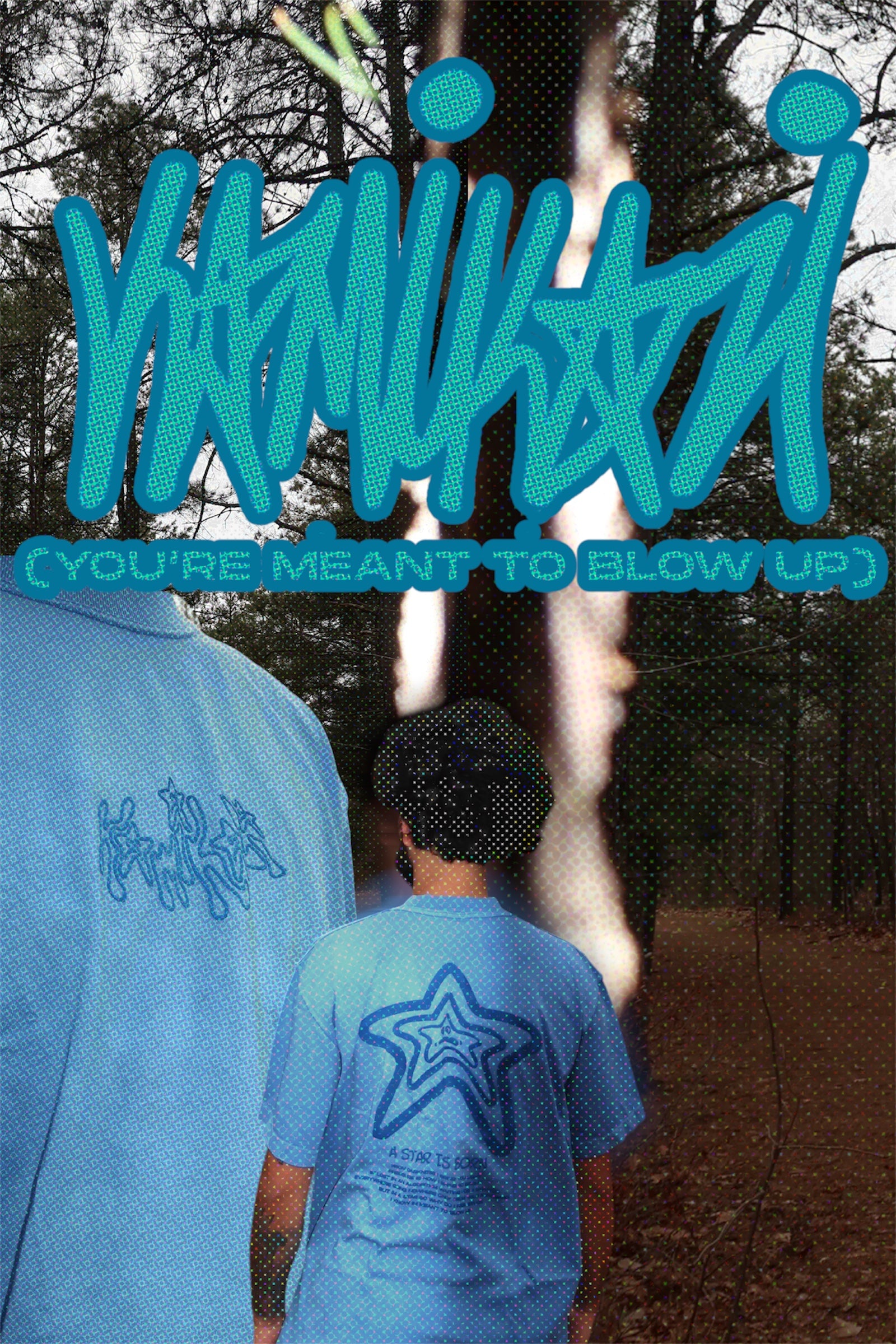 BLUE STARBURST TEE