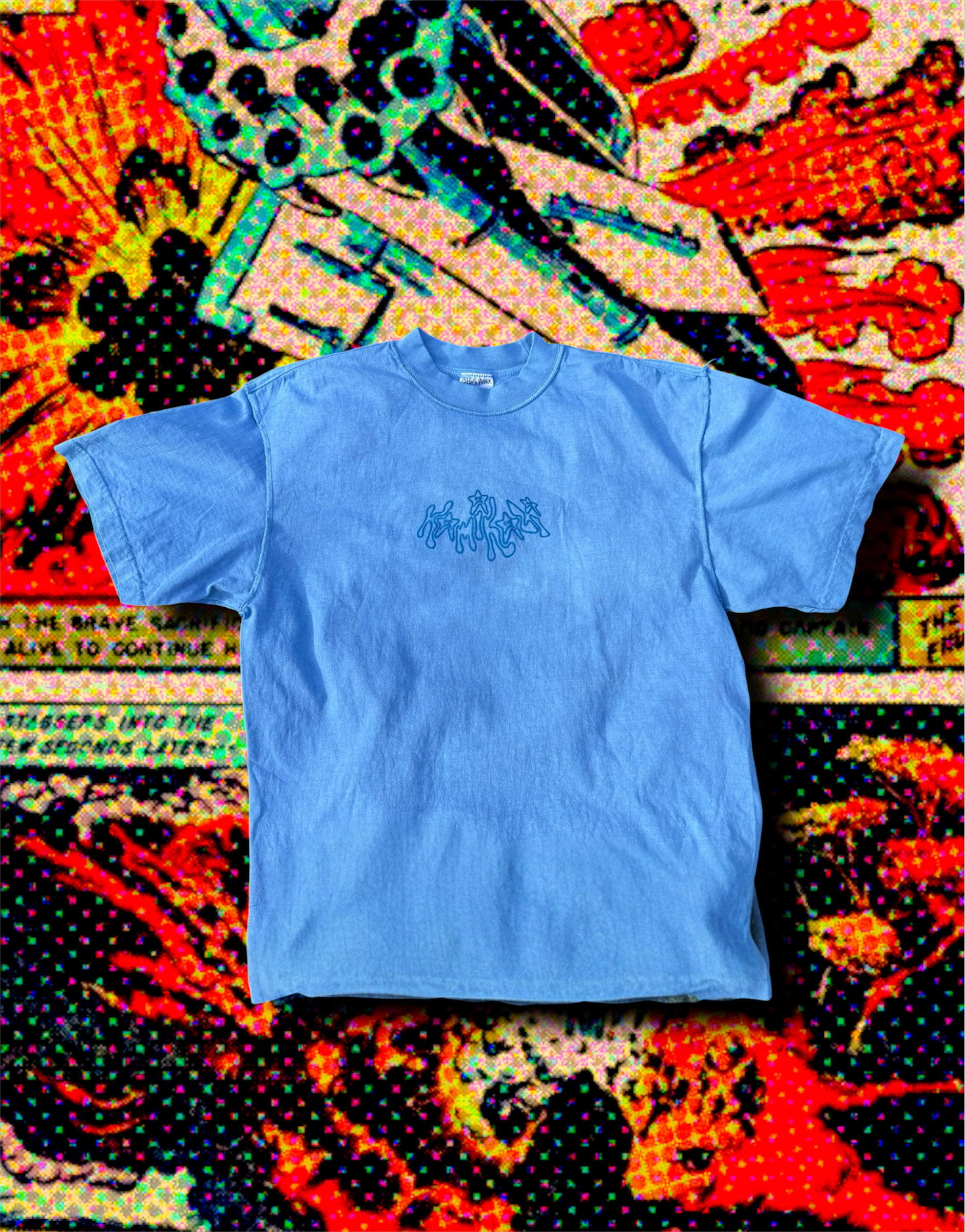 BLUE STARBURST TEE